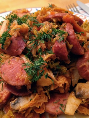Bigos – Meaty Baked Cabbage