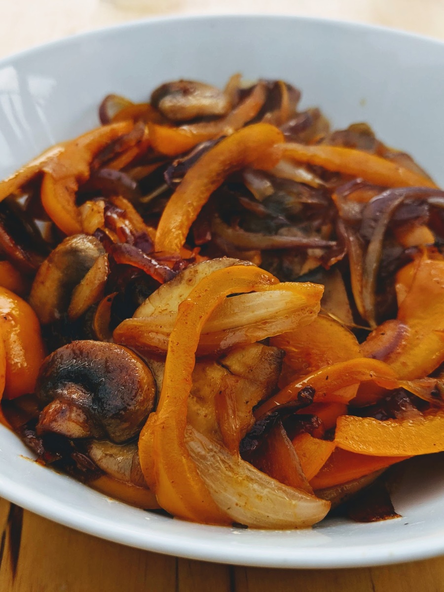 Sweet and smokey fried vegetables